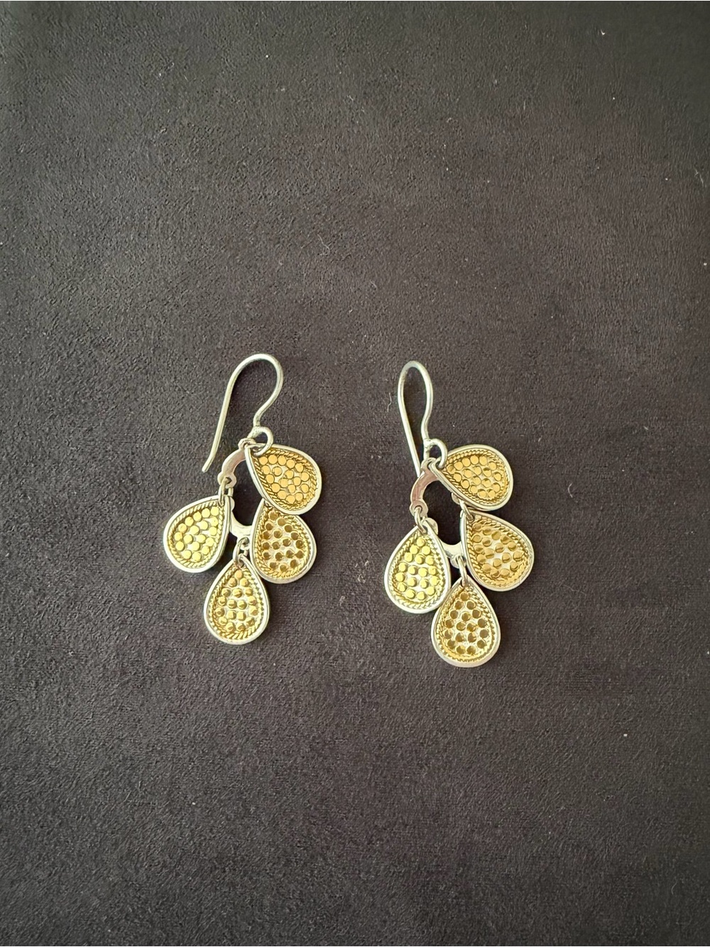 Anna Beck Gold/Sterling Chandelier Earrings